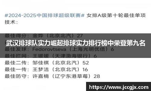 武汉排球队实力崛起排球实力排行榜中荣登第九名